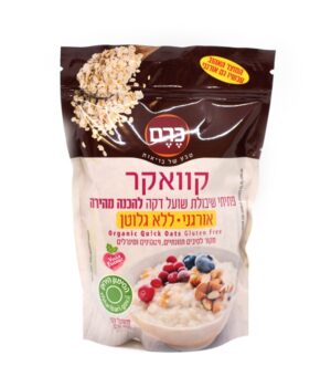 קוואקר אורגני דק - שיבולת שועל *ללא גלוטן*